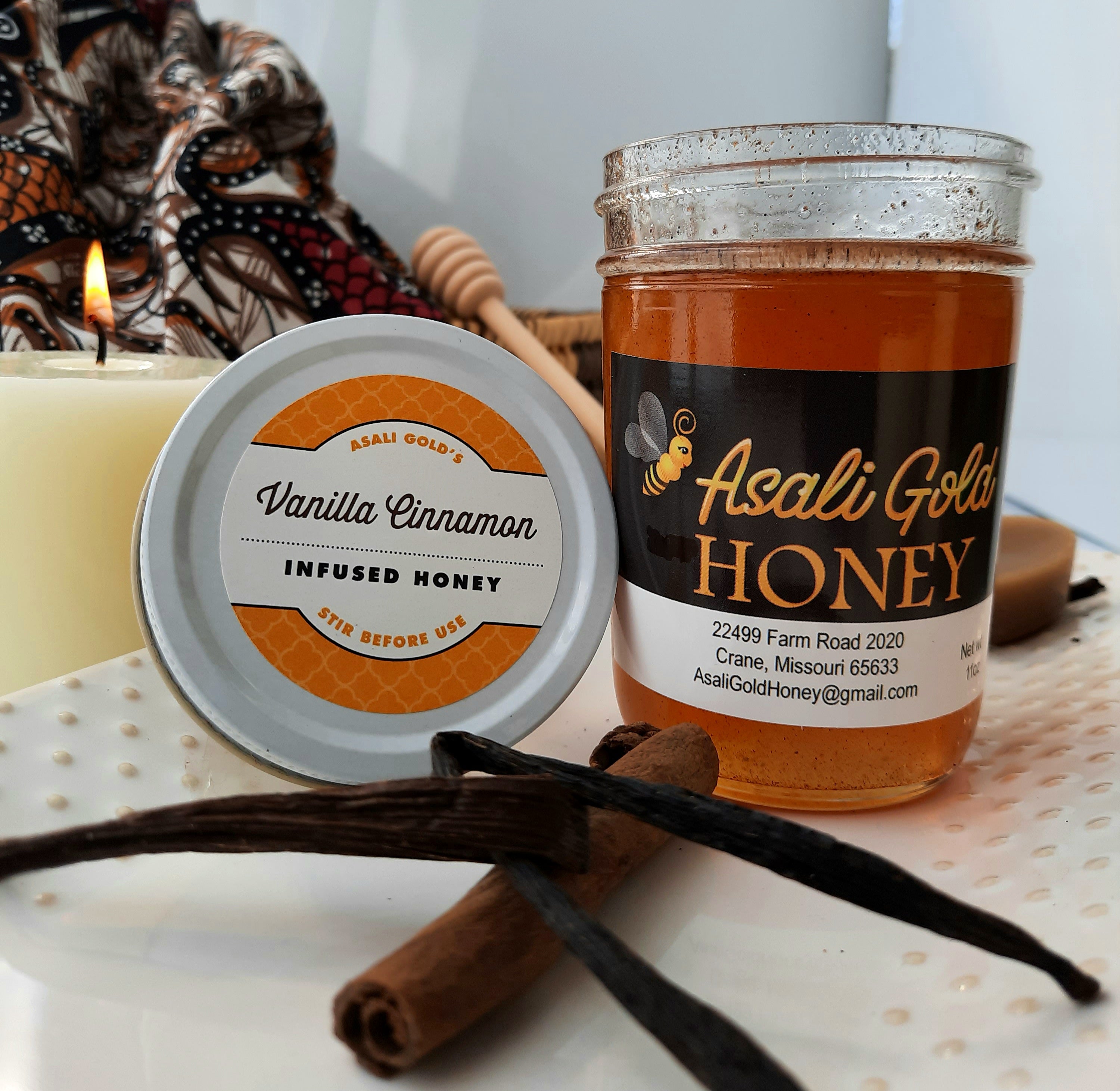 Vanilla Cinnamon-Infused Honey